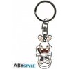 Přívěsky na klíče Přívěsek na klíče RABBIDS IN THE THRONE METAL KEYCHAIN ABYKEY091