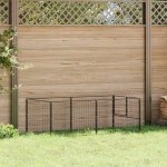 vidaXL Psí kotec černý 200 x 100 x 70 cm ocel – Zboží Dáma