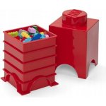 LEGO® úložný box 12,5 x 12,5 x 18 cm červená – Sleviste.cz