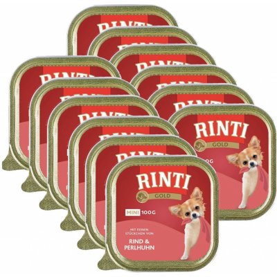 Rinti Gold Mini Adult Dog hovězí a perlička 12 x 100 g – Hledejceny.cz