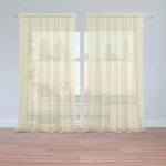 Sablio Záclony Žluté pletivo: 2ks 150x250cm – Hledejceny.cz