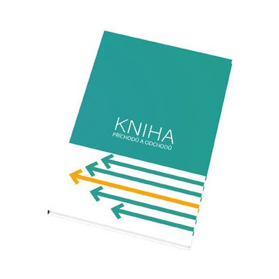 Kniha příchodů a odchodů A4 - pevné desky / 96 listů – Hledejceny.cz