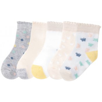 Lupilu Dívčí ponožky s BIO bavlnou 5 párů