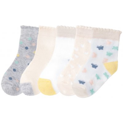 Lupilu Dívčí ponožky s BIO bavlnou 5 párů – Zboží Mobilmania