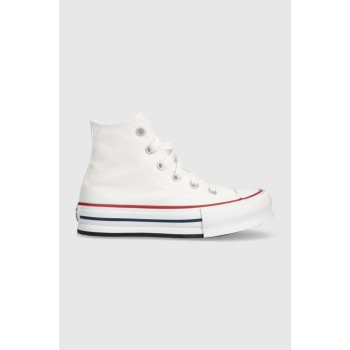 Converse Chuck Taylor All Star Eva Lift Canvas Platform 372860C White/Garnet/Navy