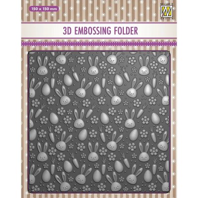 Nellie Snellen 3D embossovací kapsa Velikonoční zajíčci – Hledejceny.cz