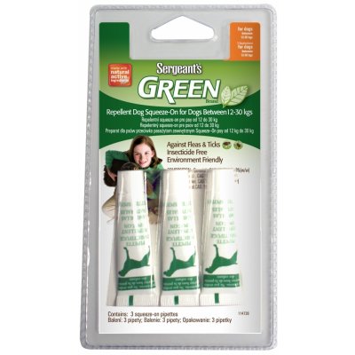 Sergeant's Green Spot-on pro psy 12-30 kg 3 x 5 ml