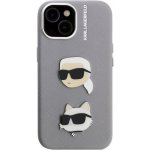 Karl Lagerfeld Grained K&CH Heads kryt pro iPhone 15 - šedý 57983125023 – Zboží Mobilmania