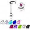 Piercing Šperky4U Stříbrný piercing do nosu spirála N01026-LB