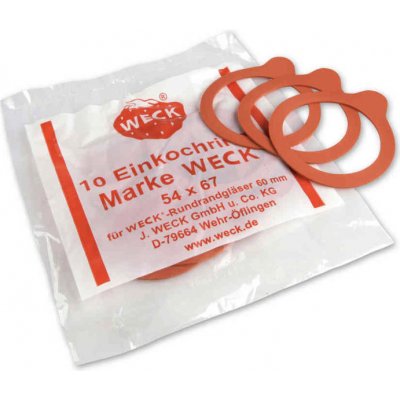WECK zavařovací sklenice Zavařovací gumičky 60mm, balíček – Zboží Dáma