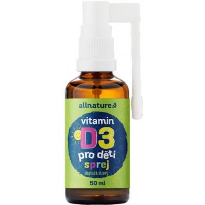 Allnature Vitamin D3 pro děti s MCT olejem ve spreji 50 ml