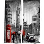 IMPAR Závěsy Londýn art (Rozměr : 140x250, Materiál: Interlock) – Hledejceny.cz