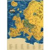 Nástěnné mapy Stírací mapa Evropy XL, Zlatá