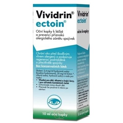 Valeant Vividrin Ectoin oční kapky 10 ml – Zboží Mobilmania