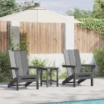 Omaxi 902061 Zahradní lounge nábytek 2 ks Světle šedá 74.5 x 80.5 x 90cm – Hledejceny.cz