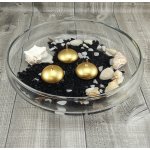 Paris Dekorace Plovoucí zlatá metalická 4 cm – Zboží Mobilmania