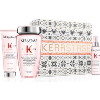 Kérastase Genesis posilující šampon pro slabé vlasy s tendencí vypadávat 250 ml + posilující kondicionér pro řídnoucí vlasy 200 ml + termoochranné sérum pro řídnoucí vlasy 150 ml dárková sada