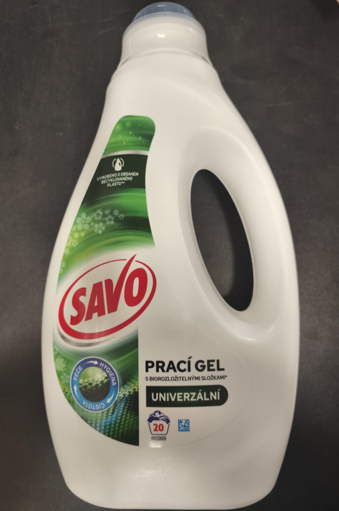 Savo prací gel barevné i bílé prádlo 20 PD 1 l