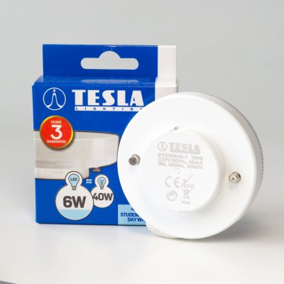 TESLA lighting Tesla LED žárovka, GX53, 6W, 230V, 480lm, 25 000h, 4000K denní bílá, 180st – Hledejceny.cz