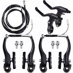 MTB Sada brzd přední zadní Brzda V-brake lanka destičky páky – Hledejceny.cz