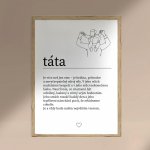 Plakát TÁTA Velikost: A4, Barva rámu: Dřevěná – Hledejceny.cz