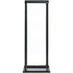 zahrada-XL Stojan na palivové dříví se základnou černý 37x37x113 cm ocel – HobbyKompas.cz