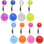 Šperky4U piercing do pupíku banánek se třpytkami BA01077-G – Hledejceny.cz