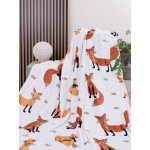 MKLuzkoviny.cz Deka mikroplyš Lišky 02 150x200 – Zboží Dáma