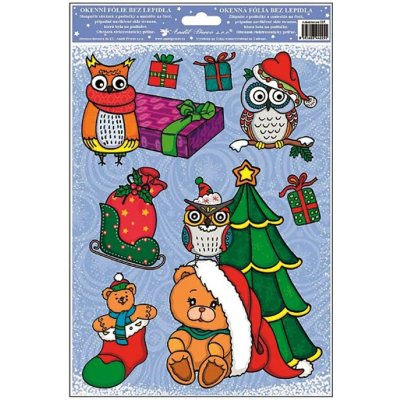 Anděl Přerov Okenní fólie s glitry Merry Christmas 30 x 20 cm AN-215-B – Hledejceny.cz