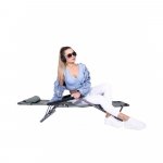 Zahradní polohovací křeslo SPRINGOS RELAX šedé – Sleviste.cz