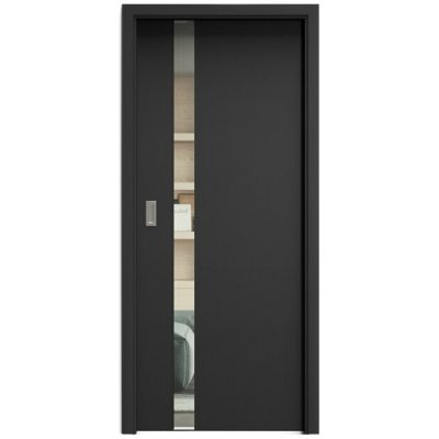 Sapeli Harmonie Komfort M83 posuvné černá grafit 70 x 197 cm Čiré sklo – Hledejceny.cz