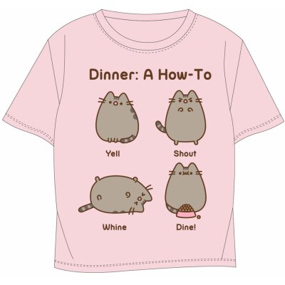 Pusheen licence Dívčí tričko Pusheen 5202055 světle růžová Růžová – Zboží Dáma