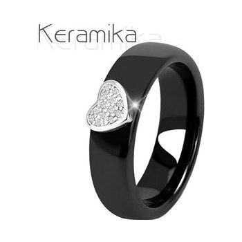 Nubis Keramický prsten černý šíře 6 mm KM1009 6 od 1 600 Kč - Heureka.cz