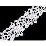 Prima-obchod Vyšívaná krajka šíře 70-75 mm, barva 8 bílá sněhová – Sleviste.cz