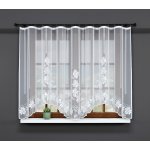 Dekorační žakárová záclona s řasící páskou MILLY 160 bílá 300x160 cm MyBestHome – Zboží Mobilmania