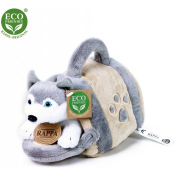 Eco-Friendly pes husky s přepravkou 13 cm