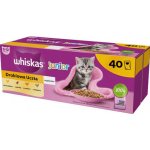 Whiskas Junior Drůbeží hody s kuřecím kachním drůbežím a krůtím v želé 40 x 85 g – Zboží Mobilmania