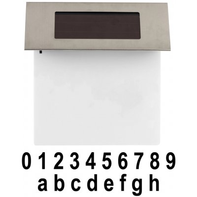 osvětlení na stěnu solární 18,5x19x5,2cm 4LED nerez/PH – Hledejceny.cz