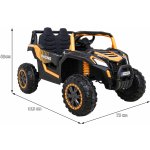 Buggy UTV 2000M Závodní auto na baterie + MP3 zvuky Světla + dálkové ovládání + pomalý start zlatá – Sleviste.cz