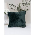 MKLuzkoviny.cz Mikroplyš Laura tmavě zelená 40 x 40 cm – Zboží Dáma