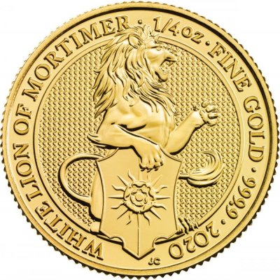 Royal Mint Zlatá mince White Lion Queens Beasts 2020 1/4 oz – Hledejceny.cz