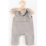 New Baby Kojenecké mušelínové lacláčky Comfort clothes šedá – Zboží Mobilmania