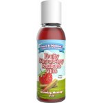 Vince & Michaels Flavored Massage Oil Fruity Strawberry Rhubarb Bliss 50ml – Zboží Mobilmania