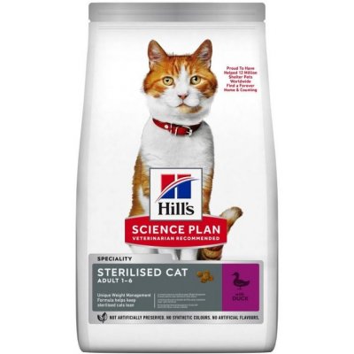 Hill's Science Plan Feline Young Adult Sterilised Cat with Duck 0,3 kg – Zbozi.Blesk.cz