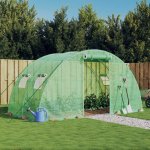 vidaXL Skleník s ocelovým rámem Zelený 8 m² 4x2x2 m – Zboží Dáma