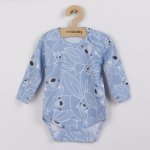 New Baby Kojenecké celorozepínací body BuBu modré – Zboží Mobilmania