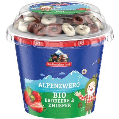 BGL Bio jahodový jogurt s čokoládovými kroužky 137 g – Zboží Dáma