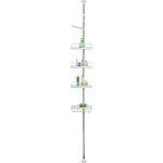 Deuba Teleskopický regál do sprchy DELMO, 92-306 cm, bílá – Hledejceny.cz