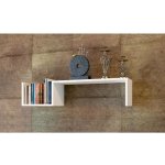 Asir Nástěnná police BIENCE 21,4x87,8 cm bílá AS1152 – Zboží Mobilmania