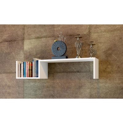 Asir Nástěnná police BIENCE 21,4x87,8 cm bílá AS1152 – Zboží Mobilmania